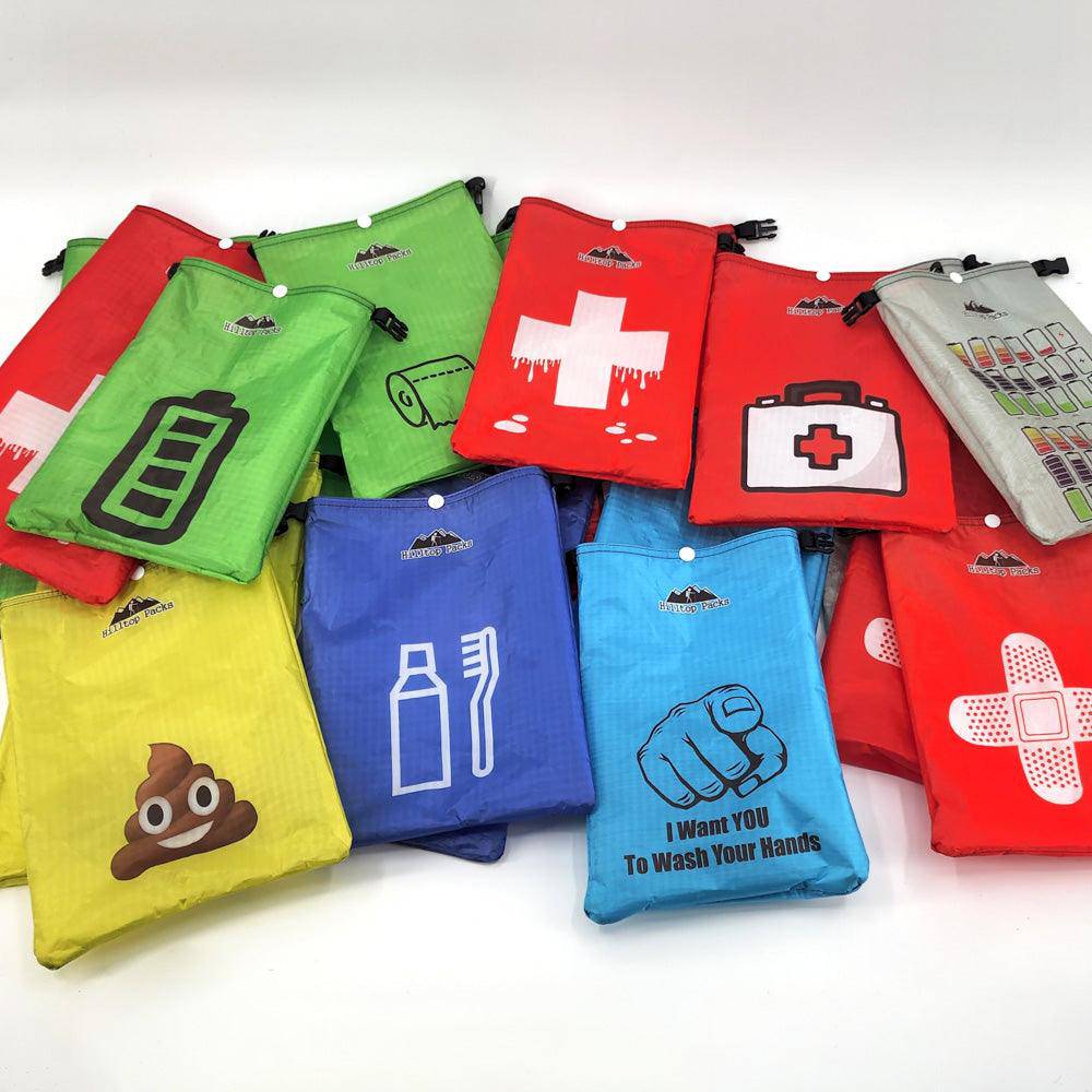 Ditty Bags - Printed Dry Bags (Challenge D50T ultralight fabric) - Hilltop Packs LLC