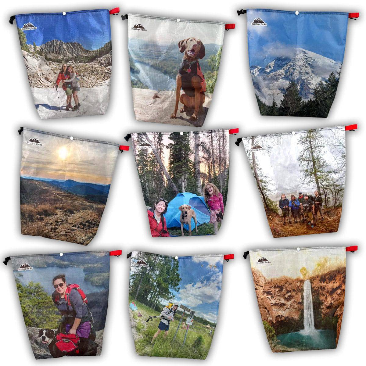 Food Bags w/ Custom Printing (Challenge D50T ultralight fabric) Bear Bag - Hilltop Packs LLC