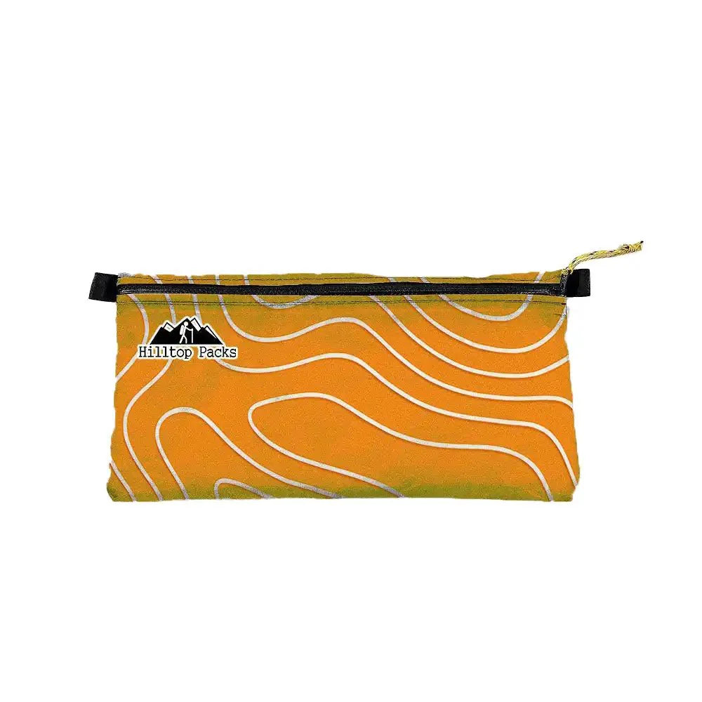Zipper Pouches TOPO Patterns Ultralight D50T fabric - Hilltop Packs LLC