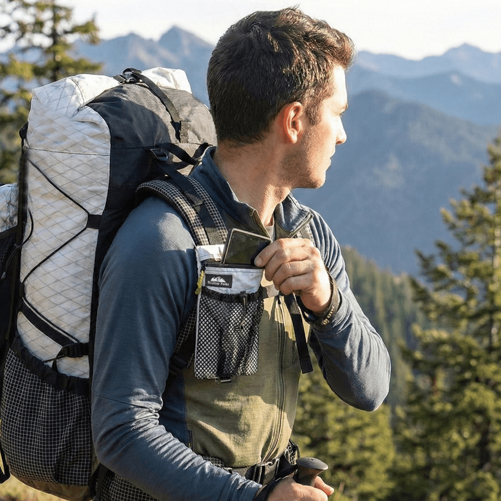 Cell Phone Shoulder Pouch (Shoulder Strap Mount with Zipper) - Hilltop Packs LLC