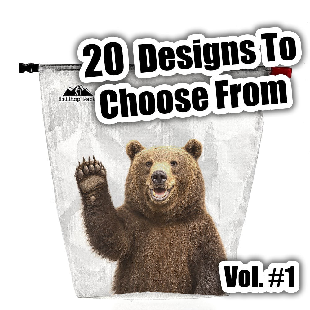 Food Bags Fun Prints Vol 1 (D50T ultralight fabric) - Hilltop Packs LLC