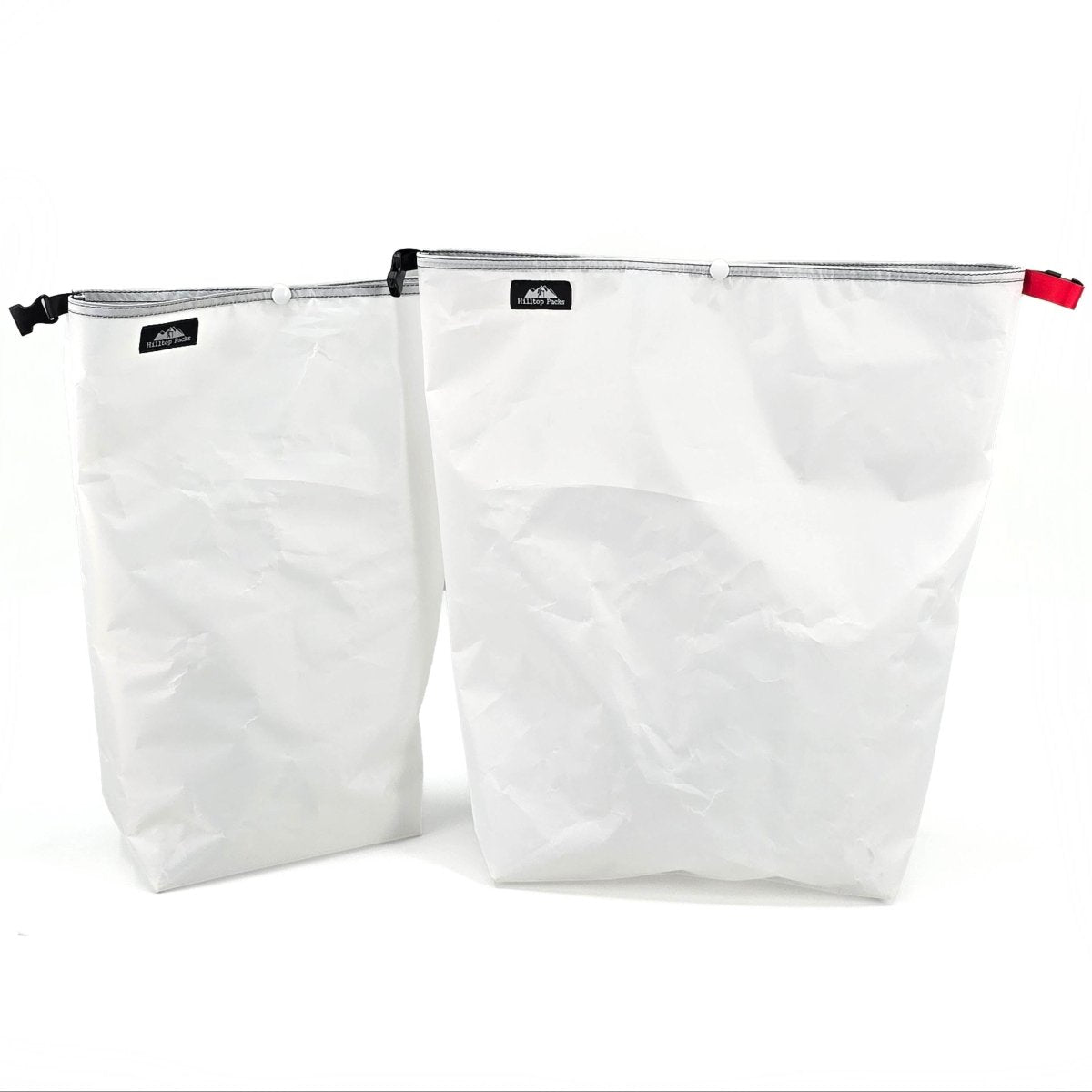 Food Bags White D50T fabric Roll Top - Hilltop Packs LLC