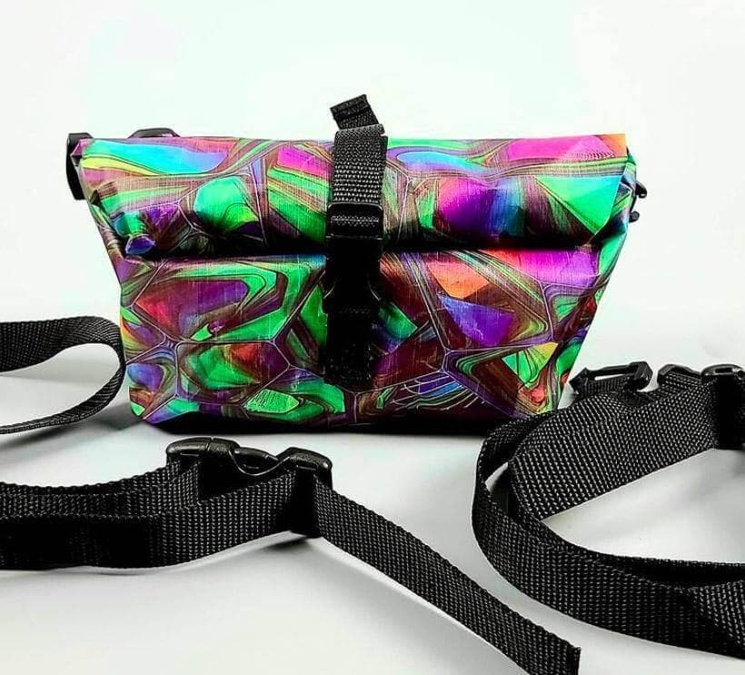 Roll Top Fanny Pack w/ Custom Printing (D50T Challenge Fabric) - Hilltop Packs LLC