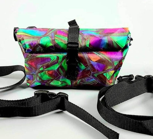 Roll Top Fanny Pack w/ Custom Printing (D50T Challenge Fabric) - Hilltop Packs LLC