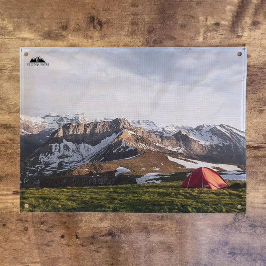 Small Ground Sheet (welcome mat) Custom Printed D50T - Hilltop Packs LLC