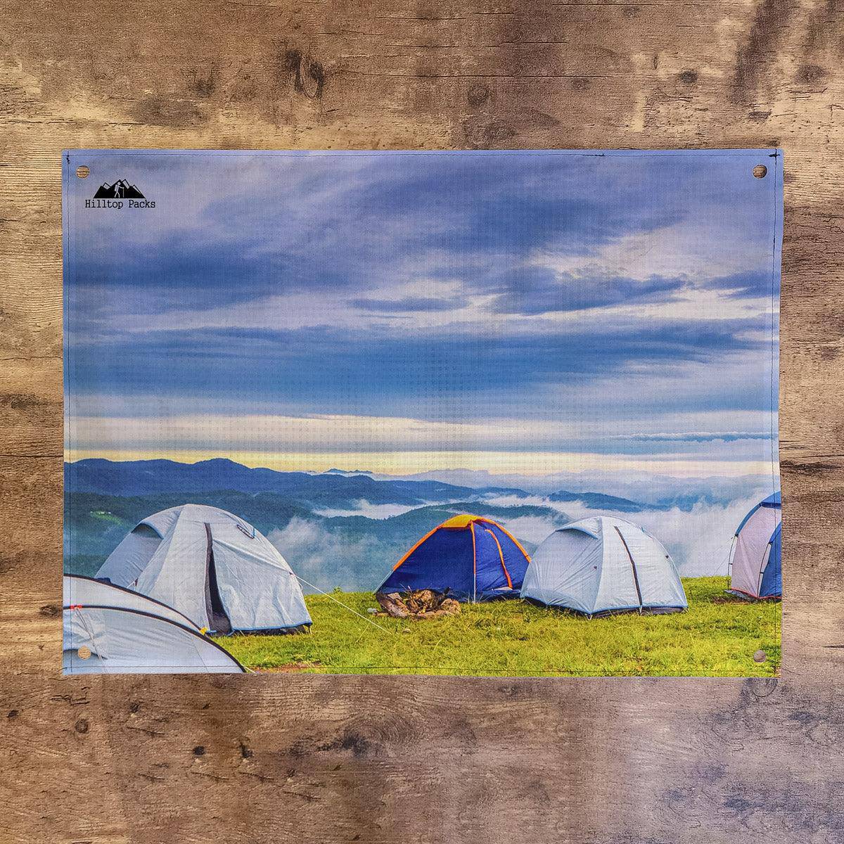 Small Ground Sheet (welcome mat) Custom Printed D50T - Hilltop Packs LLC