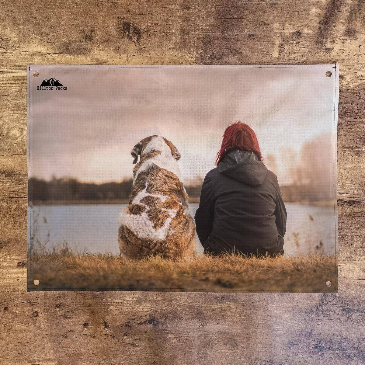 Small Ground Sheet (welcome mat) Custom Printed D50T - Hilltop Packs LLC