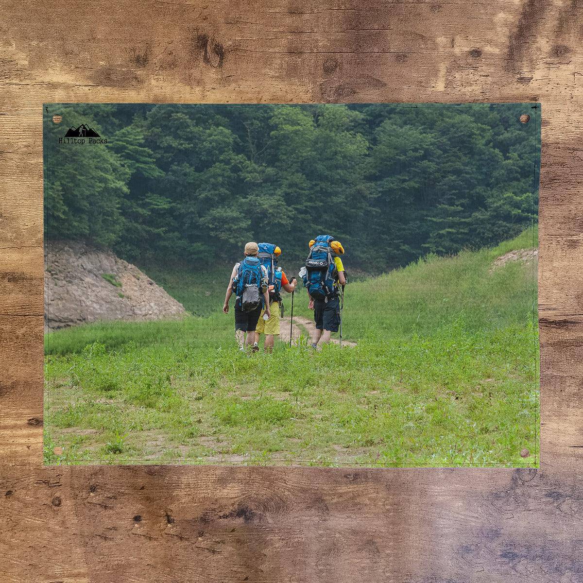 Small Ground Sheet (welcome mat) Custom Printed D50T - Hilltop Packs LLC