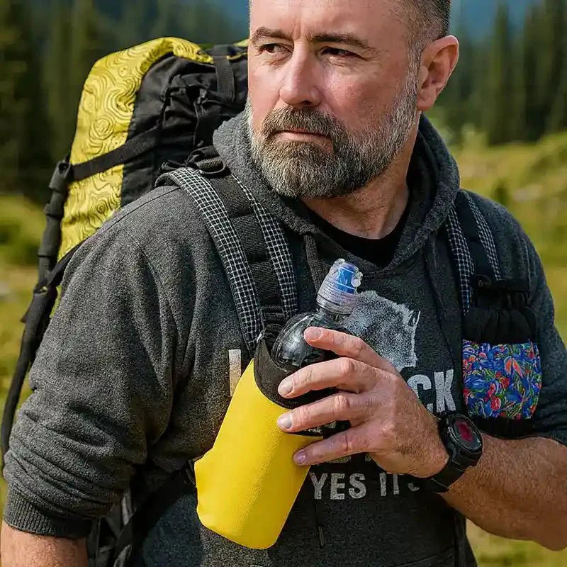Stretchy Water Bottle Pouch (Holder) - Hilltop Packs LLC