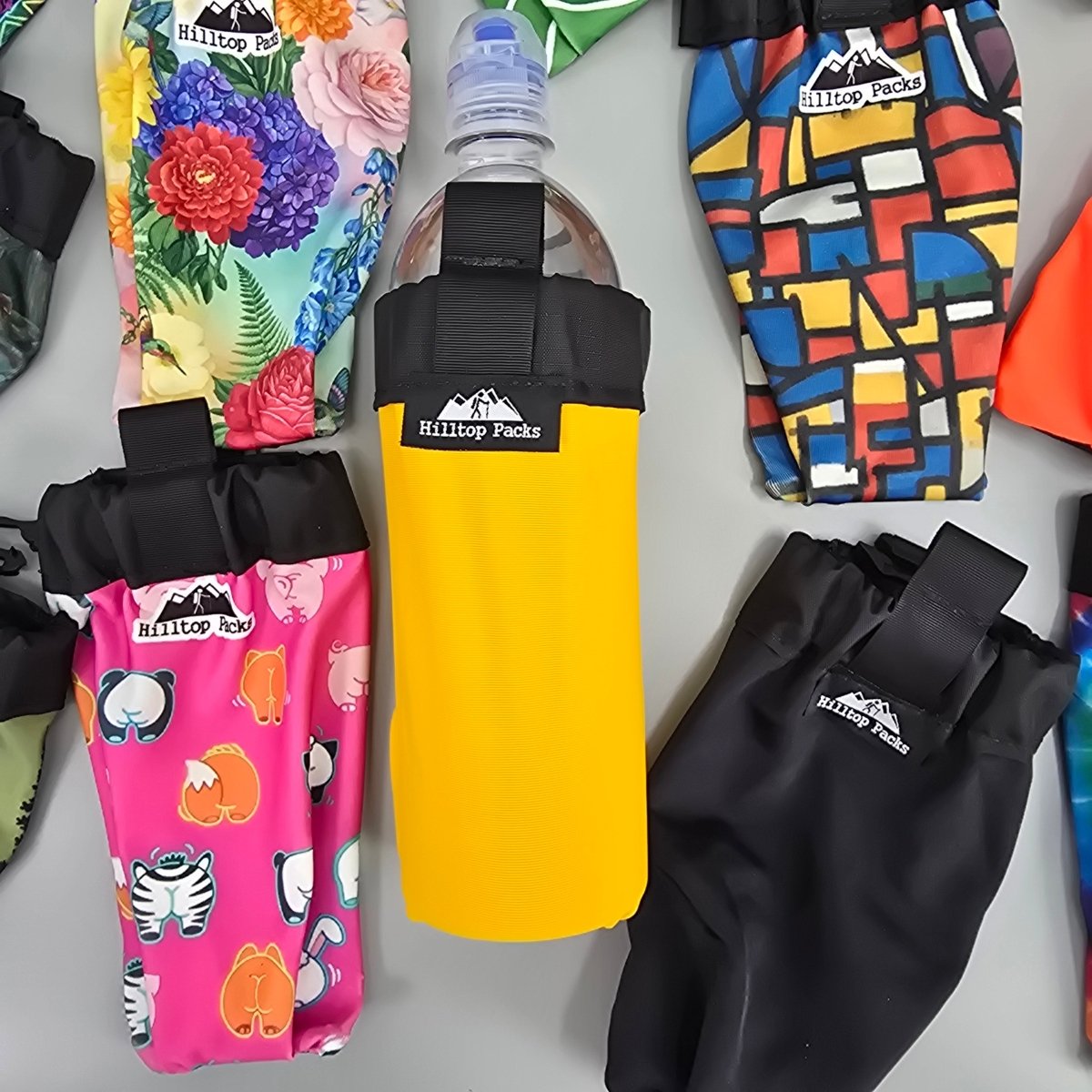 Stretchy Water Bottle Pouch (Holder) - Hilltop Packs LLC