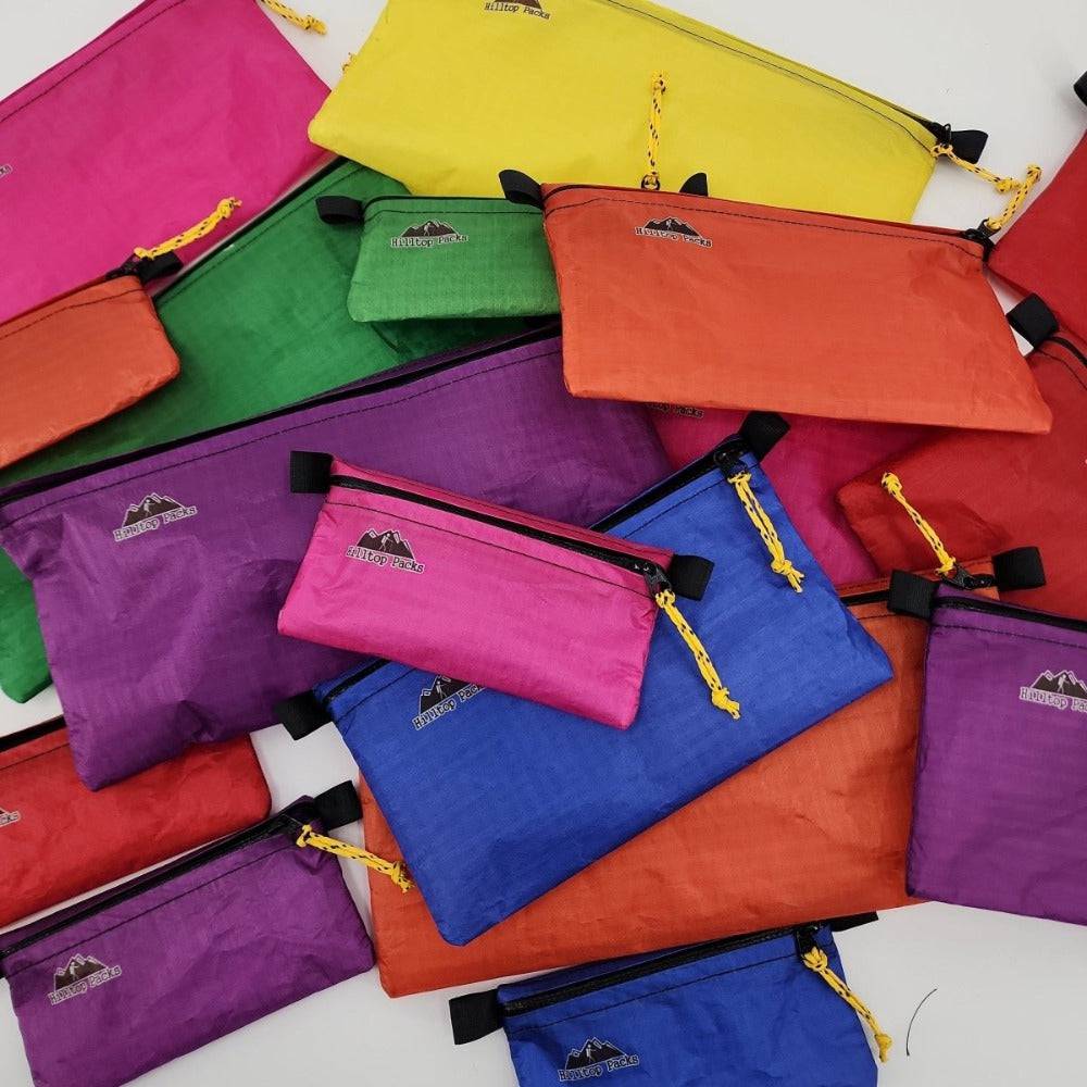 Zipper Pouches Classic Patterns Ultralight D50T fabric - Hilltop Packs LLC