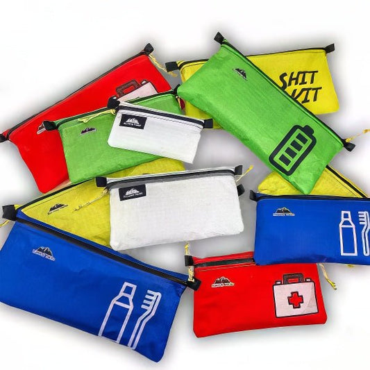 Zipper Pouches Classic Patterns Ultralight D50T fabric - Hilltop Packs LLC