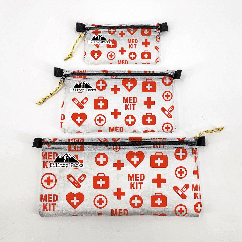 Zipper Pouches KIT Patterns Ultralight D50T fabric - Hilltop Packs LLC