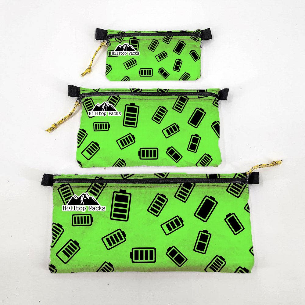 Zipper Pouches New Patterns Ultralight D50T fabric - Hilltop Packs LLC