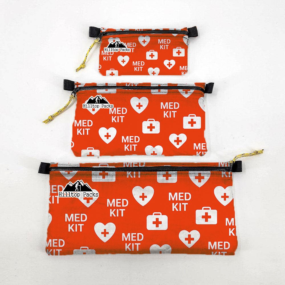 Zipper Pouches New Patterns Ultralight D50T fabric - Hilltop Packs LLC