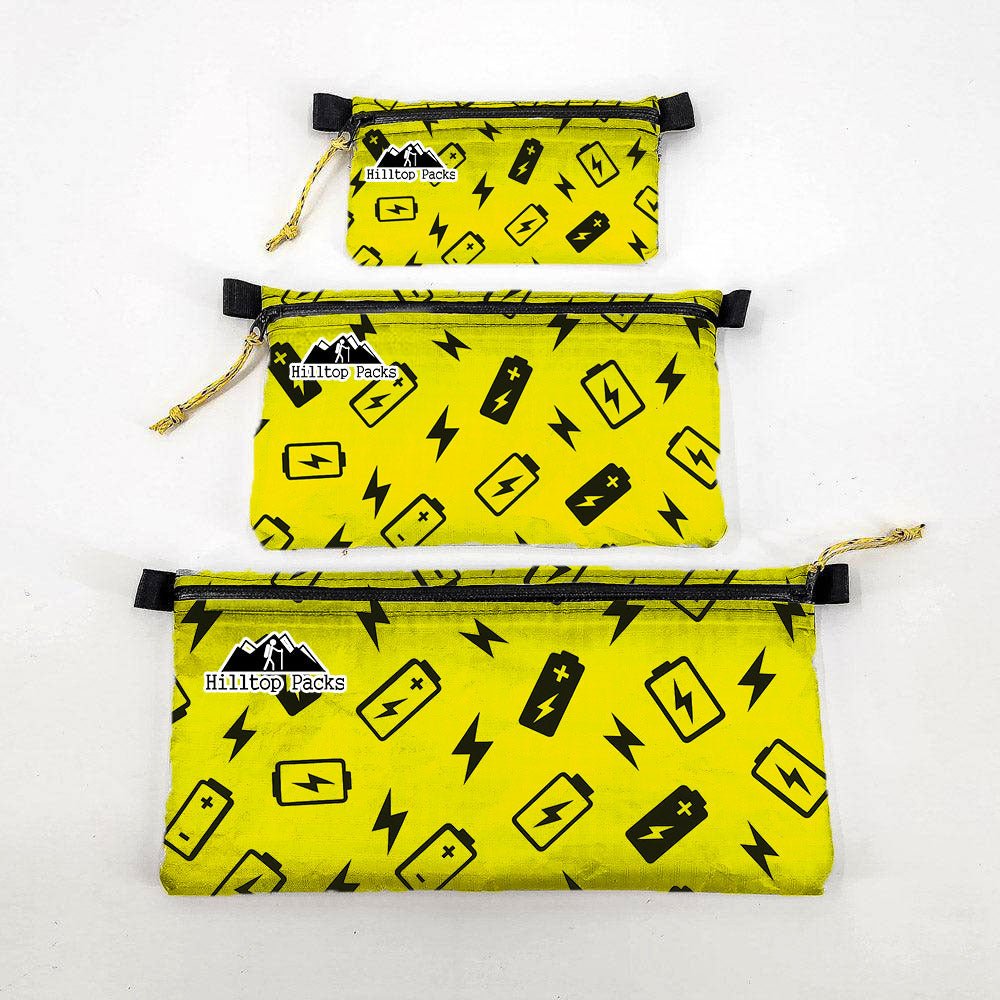 Zipper Pouches New Patterns Ultralight D50T fabric - Hilltop Packs LLC