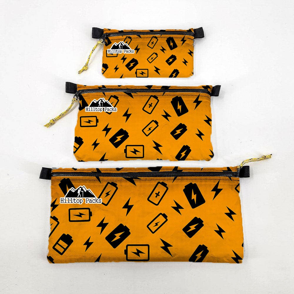 Zipper Pouches New Patterns Ultralight D50T fabric - Hilltop Packs LLC