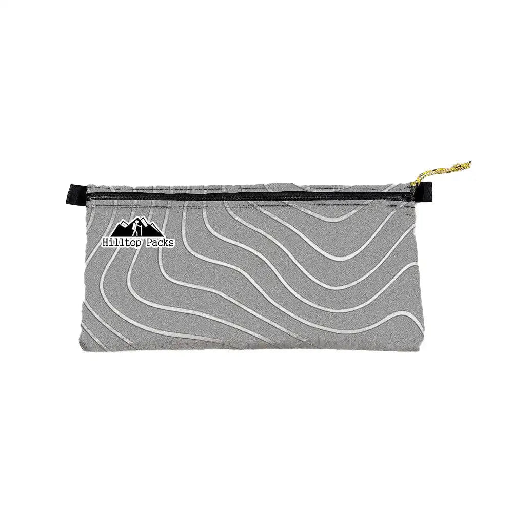 Zipper Pouches TOPO Patterns Ultralight D50T fabric - Hilltop Packs LLC