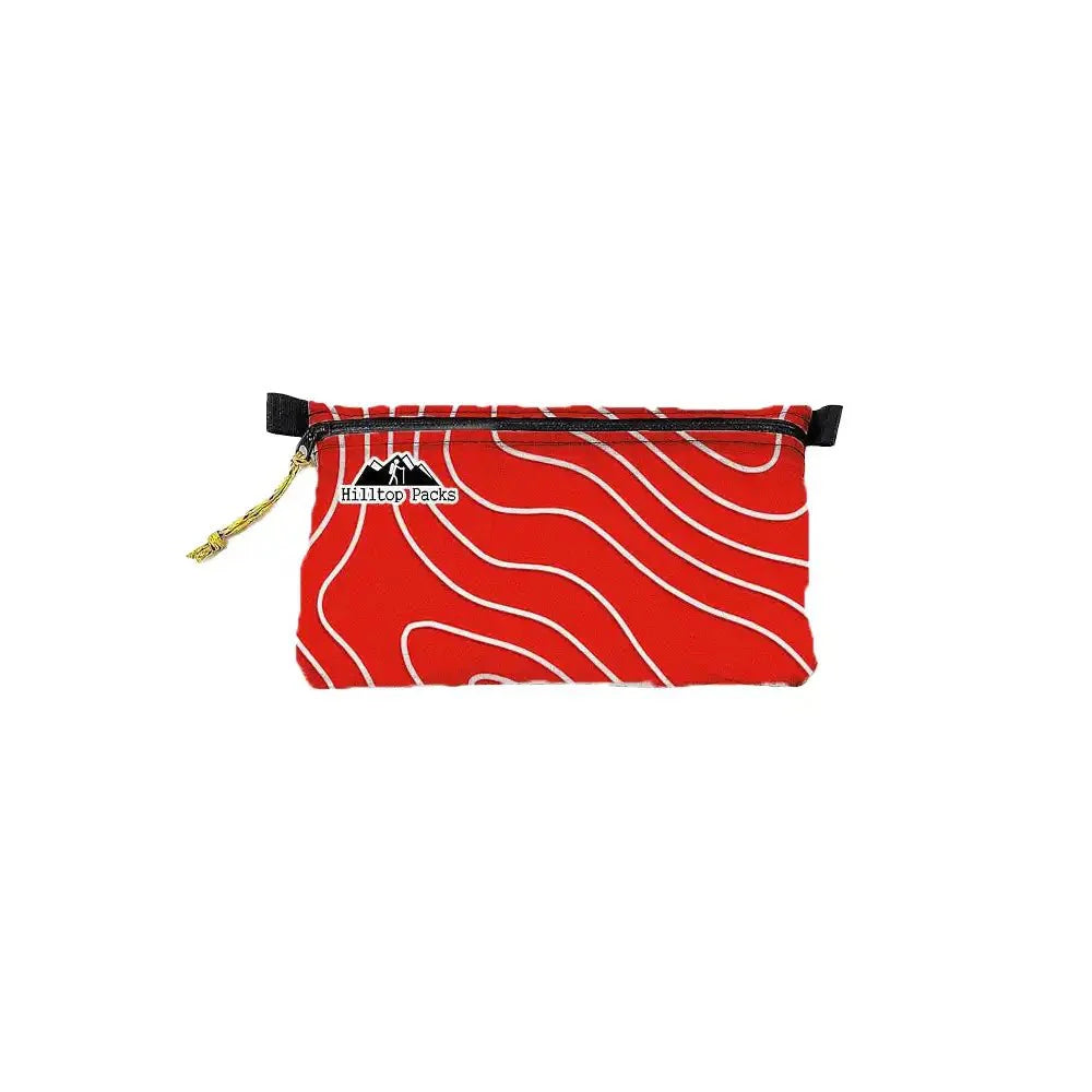 Zipper Pouches TOPO Patterns Ultralight D50T fabric - Hilltop Packs LLC