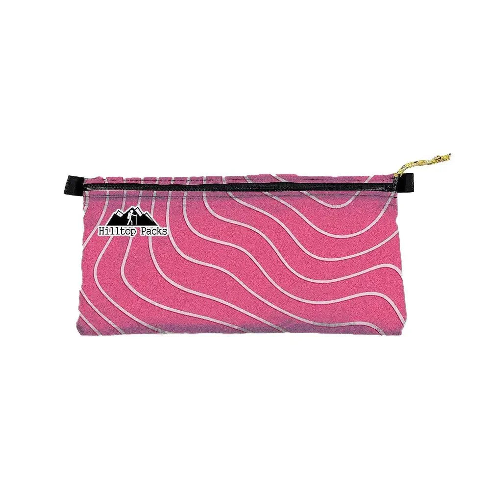 Zipper Pouches TOPO Patterns Ultralight D50T fabric - Hilltop Packs LLC
