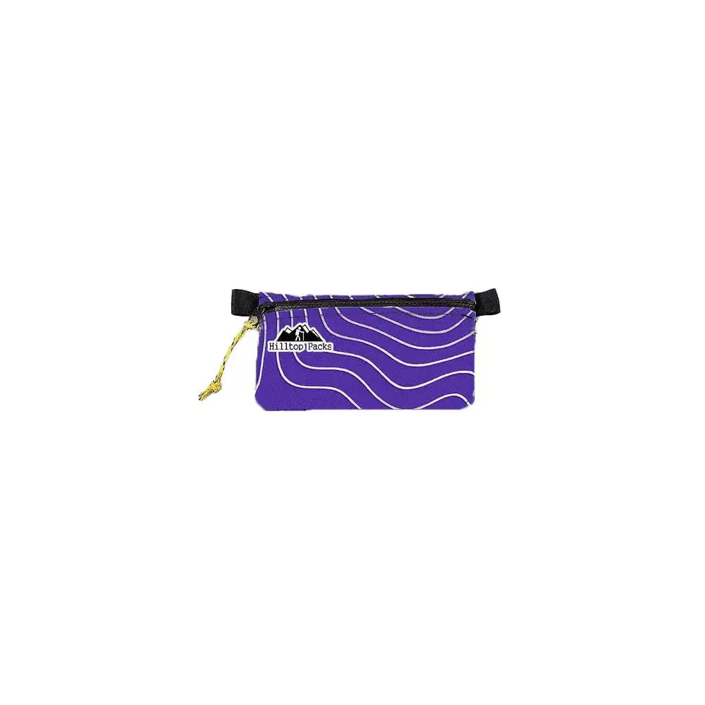 Zipper Pouches TOPO Patterns Ultralight D50T fabric - Hilltop Packs LLC