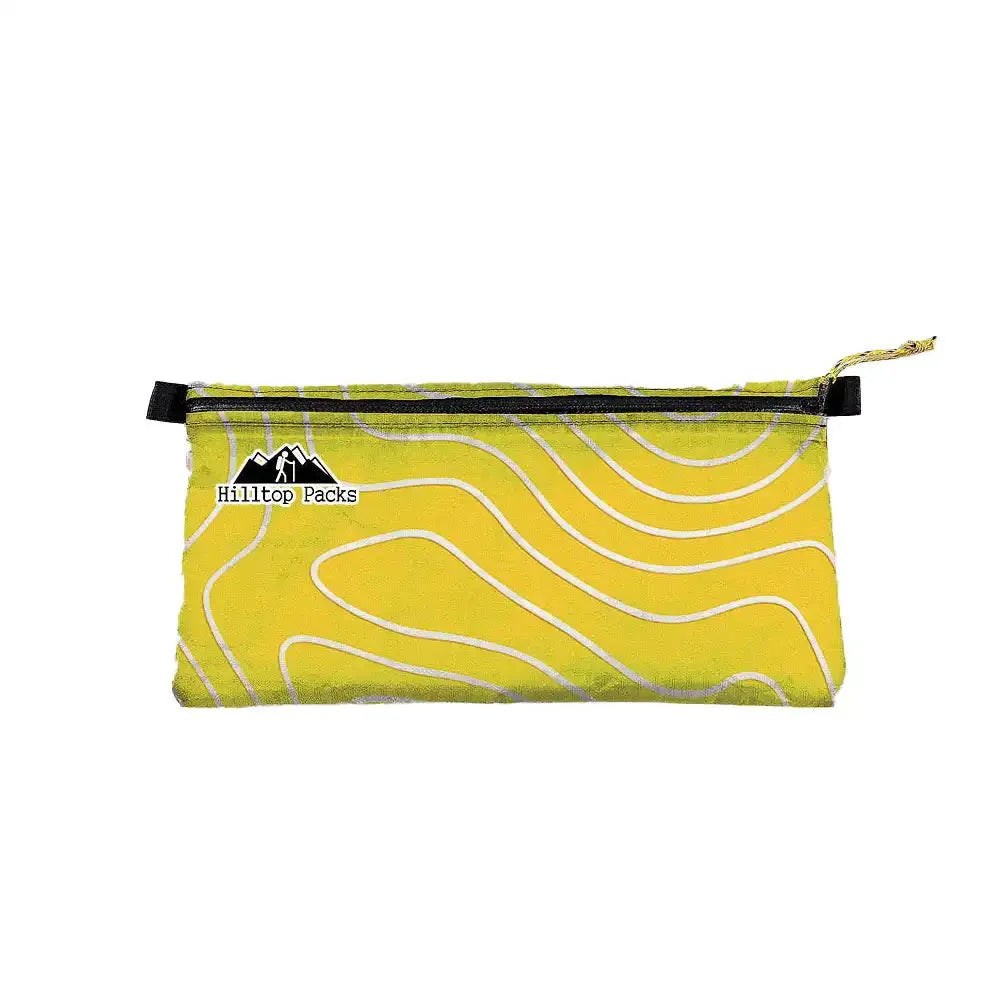 Zipper Pouches TOPO Patterns Ultralight D50T fabric - Hilltop Packs LLC