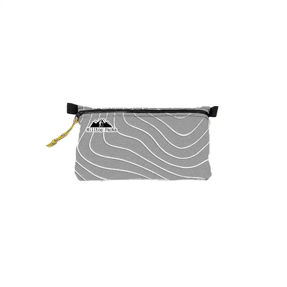 Zipper Pouches TOPO Patterns Ultralight D50T fabric - Hilltop Packs LLC