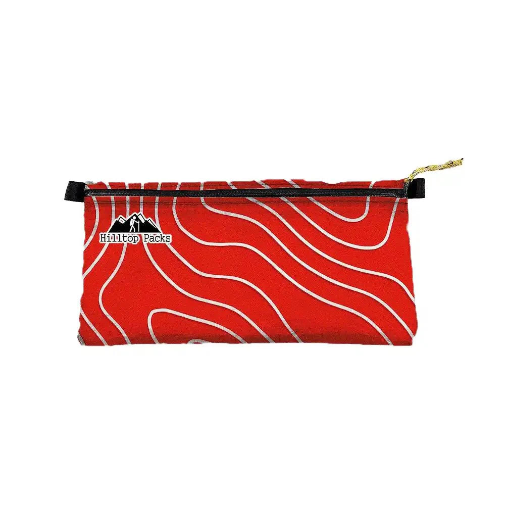 Zipper Pouches TOPO Patterns Ultralight D50T fabric - Hilltop Packs LLC