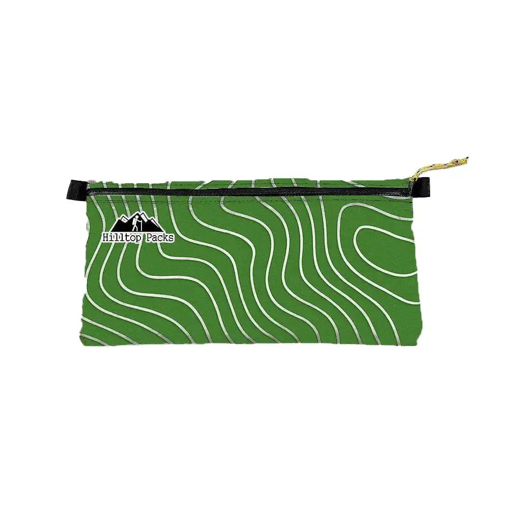 Zipper Pouches TOPO Patterns Ultralight D50T fabric - Hilltop Packs LLC
