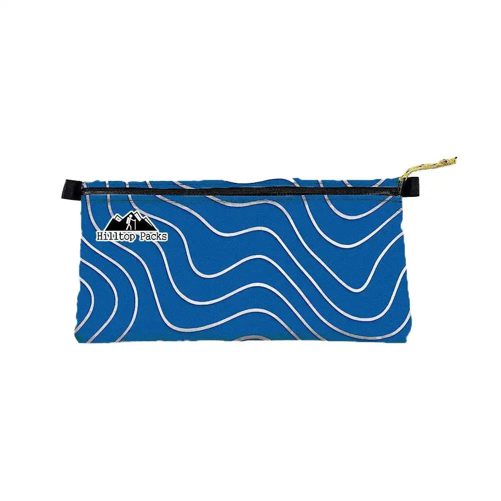 Zipper Pouches TOPO Patterns Ultralight D50T fabric - Hilltop Packs LLC