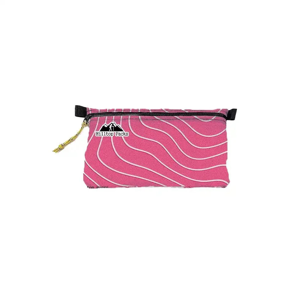 Zipper Pouches TOPO Patterns Ultralight D50T fabric - Hilltop Packs LLC